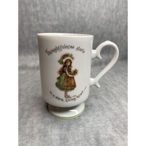Vintage Holly Hobbie Coffee Tea Cup 1974 Genuine Porcelain Thoughtfulness